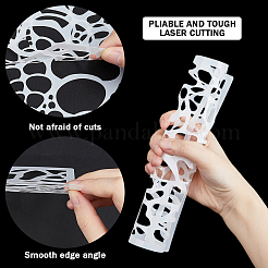 12 foglio di modelli di stencil per pittura e disegno di animali domestici&nbsp;DIY-WH0430-339