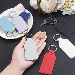 10 pz 10 colori portachiavi in similpelle PU&nbsp;KEYC-NB0001-74