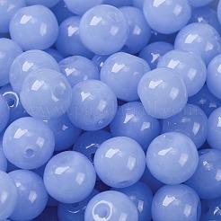 Perles de rocaille en verre imitation jade&nbsp;SEED-Z004-J8MM-06