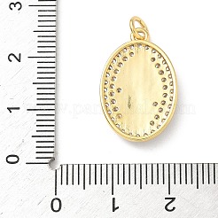 Pendentifs avec zircon cubiques à micro-pavés en laiton&nbsp;KK-D426-13B-G