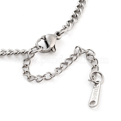 Colliers pendentifs en acier inoxydable 304 anti-ternissement&nbsp;NJEW-P306-05P
