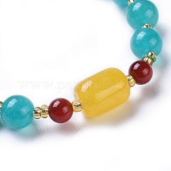 Bracciali in giada naturale elasticizzati&nbsp;BJEW-I260-07