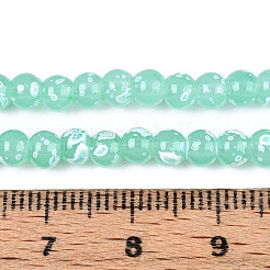 Cuentas de vidrio de hornear pintada&nbsp;DGLA-N015-4mm-07