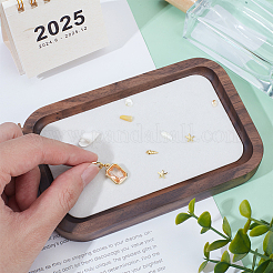 Walnuss mit Schmuckplättchen aus Samt für Halskette&nbsp;ODIS-WH0038-184A-01