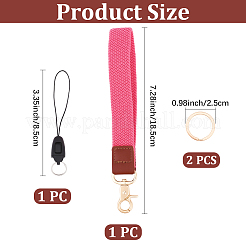 1 portachiavi da polso con fascia elastica in nylon&nbsp;KEYC-CL0001-38A