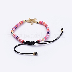 Braccialetti di perline intrecciati regolabili&nbsp;BJEW-JB05099-02