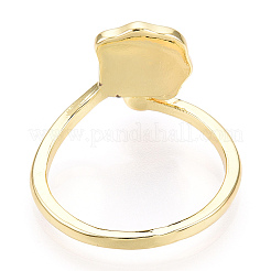 Offener Manschettenring aus Naturperlen mit silberlippiger Austerperle&nbsp;X-PEAR-N022-C11
