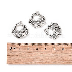 Tibetischer stil Aluminium Anhänger & Charms&nbsp;PALLOY-R134-09B-RS