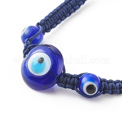 Nylon regolabile bracciali intrecciati cavo di perline&nbsp;BJEW-JB06204