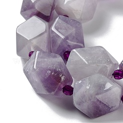 Natürlichen Amethyst Perlen Stränge&nbsp;G-C182-19-02