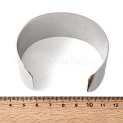 Bracciali a polsino in acciaio inossidabile chirurgico 316l&nbsp;BJEW-D454-01B-P