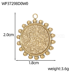 Pendentifs en acier inoxydable 304&nbsp;STAS-OY010-27G