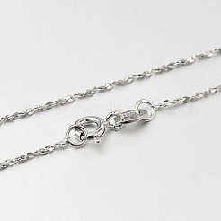 Colliers tendance en argent sterling plaqué rhodium 925&nbsp;STER-M050-A-19