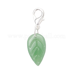 3 pendentif décoratif fait main en forme de feuille&nbsp;HJEW-JM03545-01
