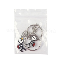 2 llavero esmaltado de acero inoxidable 304&nbsp;KEYC-FS00034-02