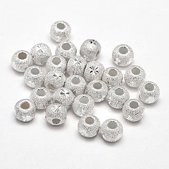 Taglio fantasia con perline rotonde in argento sterling&nbsp;STER-F012-03A