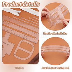 Benutzerdefinierte Acryl-Vorlagen-Lineale&nbsp;DIY-PH0023-94