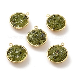 Natürliche Peridot-Chip-Anhänger&nbsp;KK-C242-05G-07