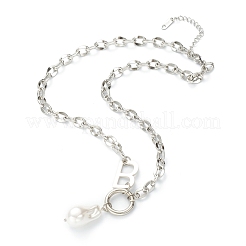 Colliers pendentifs en acrylique imitation perle&nbsp;NJEW-L458-081
