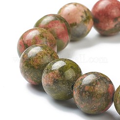 Braccialetti in rilievo stirata Unakite naturali&nbsp;BJEW-D446-E-30
