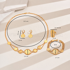 Braccialetti e orecchini in ottone vintage con monete d'oro&nbsp;LY2424