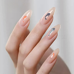 3 Stück selbstklebende Nagelkunst-Aufkleber aus ABS-Kunststoff mit Fischmotiv&nbsp;MRMJ-SP0001-21