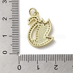 Colgante micropavé cubic zirconia de latón&nbsp;KK-Q808-07G
