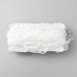 Ruban de dentelle élastique plissé en polycoton&nbsp;OCOR-WH0078-55A-02