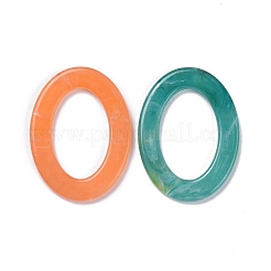 Oval Acryl Nachahmung Edelstein verbindet Ringe&nbsp;OACR-R022-M