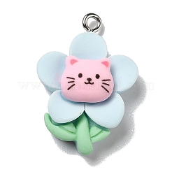Pendentifs en résine opaque&nbsp;X-RESI-D055-082P