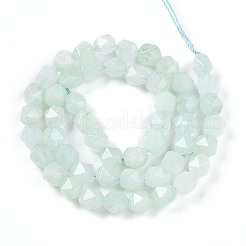 Gefärbt natürlichen weißen Jade Perlen Stränge&nbsp;G-T139-8mm-46J