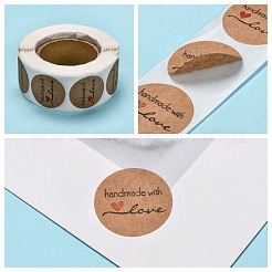 Selbstklebende Kraftpapier-Geschenkanhänger&nbsp;DIY-G013-A01