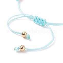 Braccialetto di perline intrecciate in resina malocchio&nbsp;BJEW-JB08410