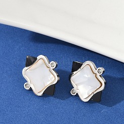 Boucles d'oreilles à tige en acier inoxydable 304 avec strass&nbsp;EJEW-Z089-05P