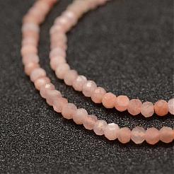 Natürliche sunstone Perlen Stränge&nbsp;G-K182-2mm-12