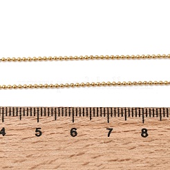 Collares unisex de cadena de bolas de acero inoxidable 304 de 1.2 mm&nbsp;NJEW-P356-14G