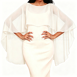 Chal de gasa desmontable para mujer&nbsp;AJEW-WH20067-124A