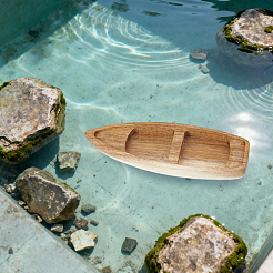 Ornamenti da esposizione in legno per barche&nbsp;DJEW-WH20021-07