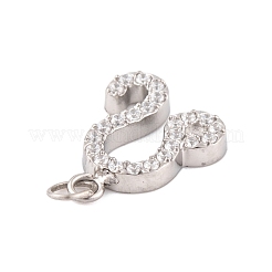 Pendentifs en acier inoxydable 316 micro pavés de zircones cubiques&nbsp;STAS-K284-01G-P