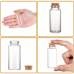 Botellas de vidrio frasco de vidrio grano contenedores&nbsp;AJEW-S074-02G