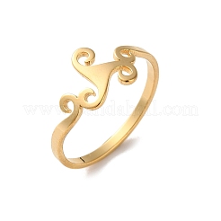 Anelli in acciaio inossidabile 304 per donna&nbsp;RJEW-L129-01G