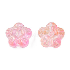 Perles de verre peintes par pulvérisation transparent&nbsp;LS-GLAA-N035-029-G03