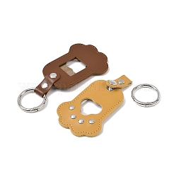 Schlüsselanhänger aus PU-Leder mit Pfotenabdruck&nbsp;KEYC-Z008-01P