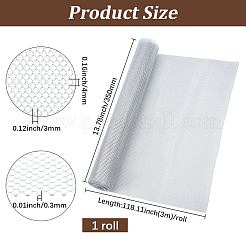 3 m Aluminium-Maschenblech&nbsp;AJEW-GF0013-48H