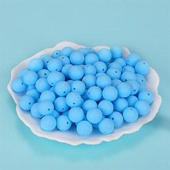 Cuentas focales redondas de silicona&nbsp;SI-JX0046A-16