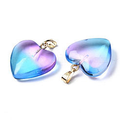 Pendentifs en verre peint à la bombe&nbsp;X-GLAA-N035-016-C02