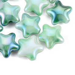 UV-Beschichtung regenbogenschillernde Acrylperlen&nbsp;LS-PACR-T016-02B