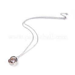 Colliers pendentifs en acier inoxydable 304&nbsp;NJEW-L155-04