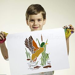 Grandi modelli di stencil per pittura da disegno riutilizzabili in plastica&nbsp;DIY-WH0202-420