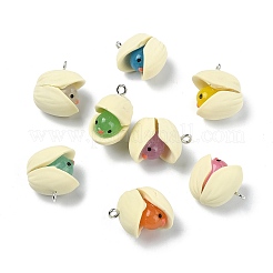 40 pièces pendentifs en résine lumineuse 8 couleurs&nbsp;RESI-CJ0004-58